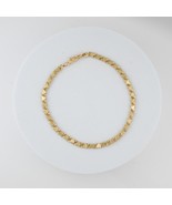 14K Yellow Gold Dual / Reversible Sided Heart Chain Bracelet 7.25&quot; Long ... - $436.99