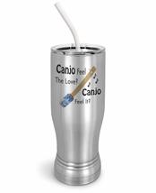 PixiDoodle Musician Canjo Feel Love Insulated Coffee Mug Tumbler with Spill-Resi - £26.93 GBP+