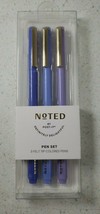 NOTED by Post-it 3 pack Felt Tip Pens - Blue, Lilac, Lavender 3M New In Pack - £9.76 GBP