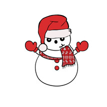 Snowman SVG digital download, Christmas svg, Snowman clipart - £0.77 GBP