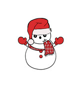 Snowman SVG digital download, Christmas svg, Snowman clipart - $2.70 CAD