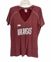 Rivalry Threads Womens Shirt Size XL 16/18 Red Short Sleeve Arkansas Razorbacks - £15.50 GBP