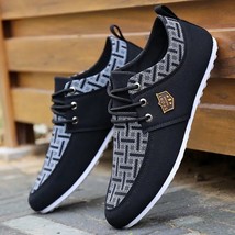 Men Shoes 2020 Spring Autumn Casual Imitation Leather Flat Shoes -up Low Top Mal - £52.96 GBP