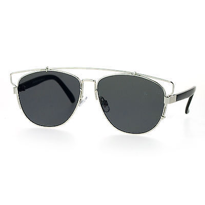 Super Lenti Piatte Occhiali da Sole Moda Filo Top Unisex Tonalità UV 400 - $8.32