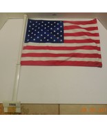 USA American Double Sided Nylon Car Window Vehicle 12&quot;x15.5&quot; Flag - £11.35 GBP