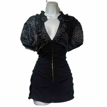 vintage torrid eye hook polka dot rockabilly blouse Size 2 - $24.74