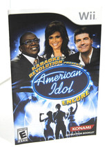 Instruction Booklet Manual Only American Idol Encore  Konami Wii 2008 No Game - $7.50