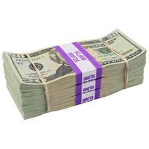 $6,000 Aged New Series BLANK FILLER Prop Money Stacks Bundle - $39.99