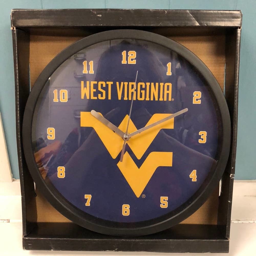 WV West Virginia Mountaineers - Dimension Wall Clock The Memory Company - $41.58