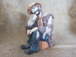 Emmett Kelly Jr. Collectable Figurine "The Thinker", Exclusively from Flambro  - $60.00