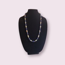 Vintage paper bead necklace - £19.98 GBP