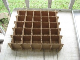 Cardboard Dividers 5 Sets 12&quot; X 12&quot; X 2&quot; High 25 cell A 12-2-06 - $5.12