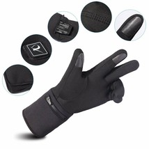 Heated Gloves Motorcycle Rechargeable 12V Battery Electric Thin Gloves ~Small~ - £67.15 GBP