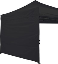 Abccanopy Instant Canopy Sunwall 10X10 Ft, 1 Pack Sidewall Only, No Frame, Black - £25.99 GBP