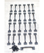 100 CAST IRON HANDLES DRAWER PULLS SMALL 4&quot; LONG HOME DECOR KITCHEN WIND... - $2,310.39 MXN