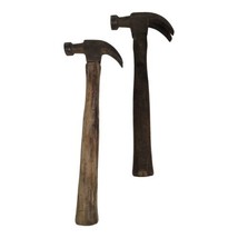 Vintage Claw Hammers 22 oz &amp; 18 0z Woodworking Workshop Hand Tool Collectibles - £13.12 GBP