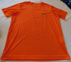 Antigua Men&#39;s Short Sleeve T Shirt Size L large Orange Linville Land Har... - £23.18 GBP