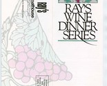 Ray&#39;s Boathouse Wine Dinner Series Menu Seattle Washington 1993 Domaine ... - $17.82