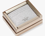 Kate Spade Glimmer Boxed Small Slim Cardholder Silver KE448 Wallet NWT $... - $29.69