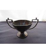 Antique Metal Two-handle 3&quot; Bowl Cup Trophy Monogrammed Sheffield 0611 - $66.49 CAD