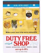 Matchbook Cover Duty Free Shop Toronto Airport 60% Savings Q - £1.49 GBP