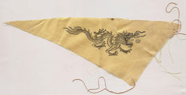 Pre-WWII Japan Hasegawa Co. Hagi Silk Screen Printed Dragon Patch NOS - £19.66 GBP