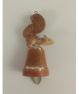 Vintage Marjolein Bastin Squirrel Flowerpot Bell Ornament Hallmark Sketc... - $16.42 CAD