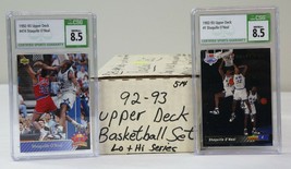 1992 Upper Deck Basketball Complete Set w/ Shaquille O&#39;Neal CSG 8.5 RCs - £198.44 GBP