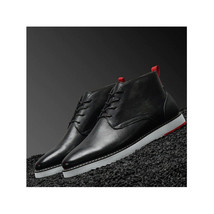 Mens Tayno Desert Chukka Boot Soft Leather Comfortable Cushion Sonoran Black image 7