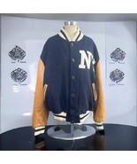 Vintage Ebbets Field Flannels Black Diamond NY Yankees Varsity Jacket Si... - $4,712.08 MXN