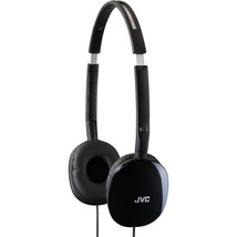 JVC Black Flat and Foldable Colorful Flats On Ear Headphone with 3.94 foot Gold  - $25.99