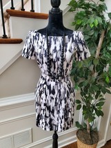 French Connection Women&#39;s Cotton Boat Neck Short Sleeve Knee Length Dress Size 6 - $33.00