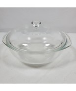 Vintage PYREX #024 Clear Glass 2 Quart Casserole Dish, w/ Dome Lid USA - $40.00 CAD