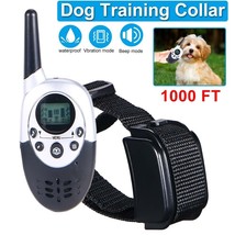 Rechargeable Dog Training Collar 1000 Ft Dog Shock Remote Control Waterp... - £38.70 GBP