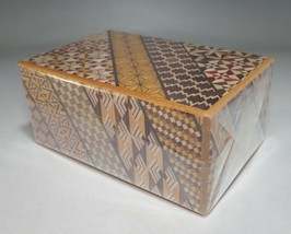 Yosegi Hakone Box Secret Puzzle 35 Step + 1 Step Gimmick Japanese Wooden JP NEW - £155.54 GBP