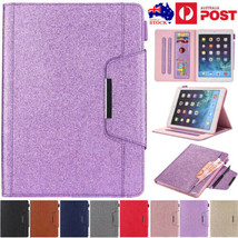 For iPad 5/6/7/8/9/10th Gen Mini Air 11 12.9 Pro 2022 Wallet Flip Leather Cover - £67.76 GBP
