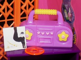 Purple Star stereo boombox radio cd lt fits Fisher Price loving family dollhouse - £4.68 GBP