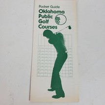 Vintage 1985 Oklahoma Public Gold Courses Pocket Guide Brochure - $11.00