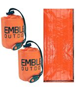 Emergency Sleeping Bags 2 Pack for Survival. Emergency Thermal Blanket S... - $17.99