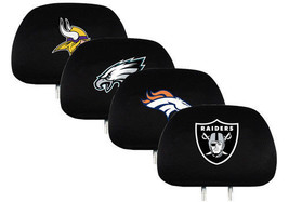 NFL Headrest Cover Embroidered Logo Set of 2 by Team ProMark -Select- Team Below - £13.32 GBP+