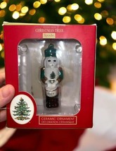 NWT Spode Christmas Tree Ceramic Nutcracker Ornament w/ Box 3.75&quot; Tall - £21.78 GBP