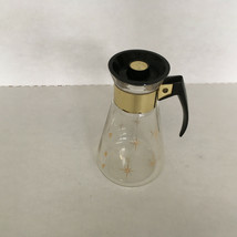 vintage mid century glass coffee carafe atomic starburst pattern coffee ... - £15.26 GBP