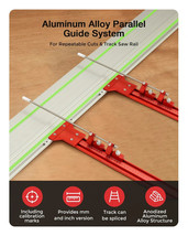 Parallel Guide System for Repeatable Cuts for Track Saw Rail Fits Festool Makita - £76.96 GBP