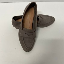 Aerosoles Map Out Suede Leather Penny Loafer Womens Taupe Flat Classic Size 6.5 - £14.09 GBP