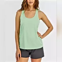 ID Ideology Women's Textured Racerback Tank Top Green Size Medium - $7.00