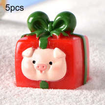 5pcs Christmas Micro Landscape Snowscape Decoration Accessories Christmas Resin  - £0.78 GBP