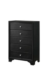 Modern Glam 5-Drawer Chest - Black - $514.99