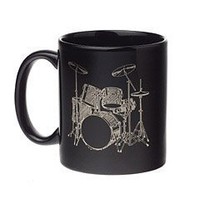 Black Drumset Mug - £11.95 GBP