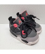 Nike Air Jordan 4 Retro TD Infrared Grey BQ7670-061 Toddler Size 5C Snea... - $926.10 MXN