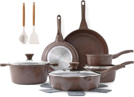 Sensarte Nonstick Cookware Set 16-Piece, Healthy Pots And Pans Set, Pfoa... - $181.97